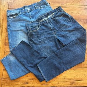 Lucky Brand 410 Athletic Slim Men’s Jeans Size 40 x 34 Two Pair